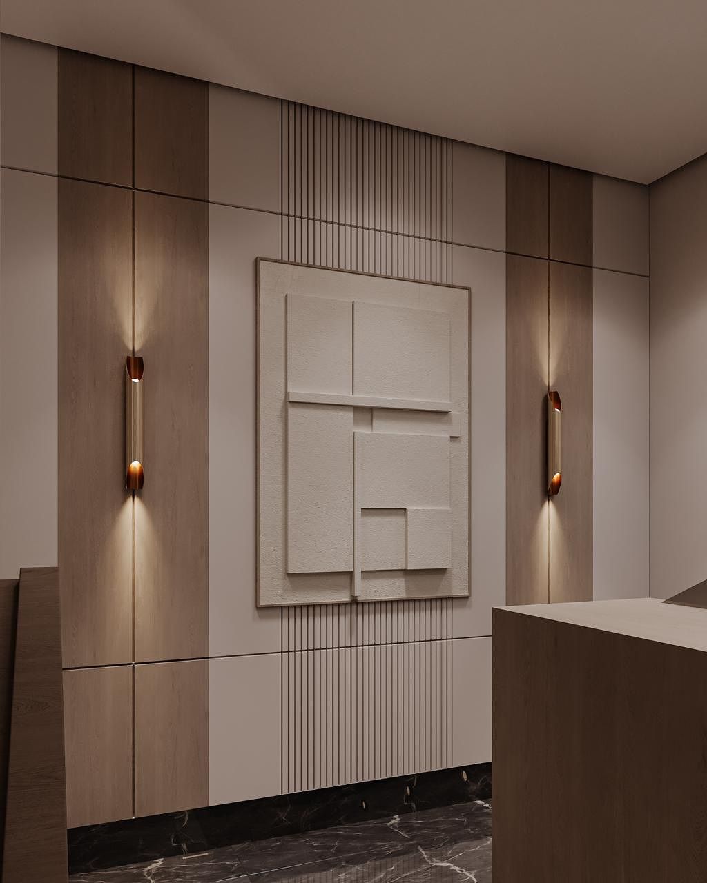 Designer wooden doors Gurgaon — fluted panel wardrobe-style interior door